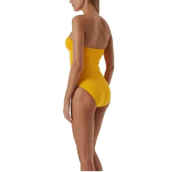 NWOT Melissa Odabash Beijing Swimsuit in Apricot - Picture 3 of 8